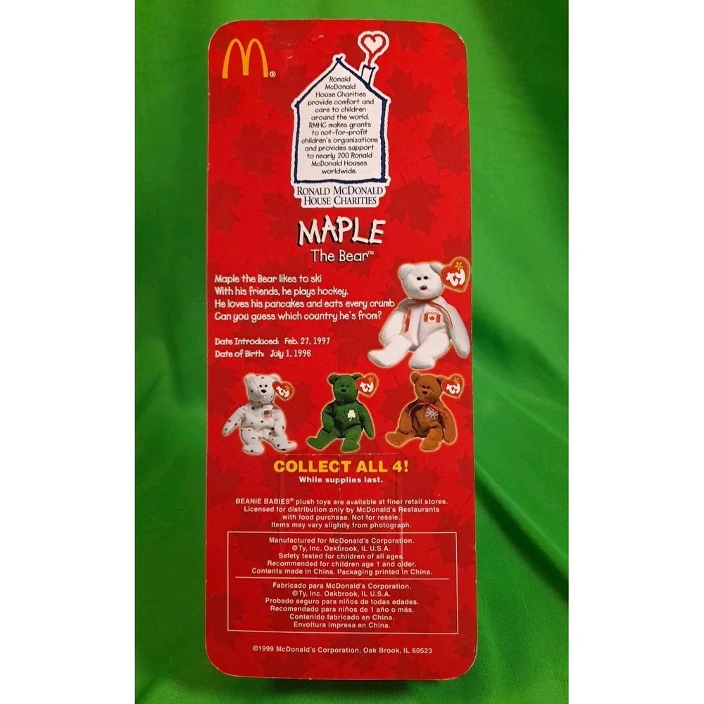 Ty /‎ Ronald McDonald's House Charities Maple The Bear 1999